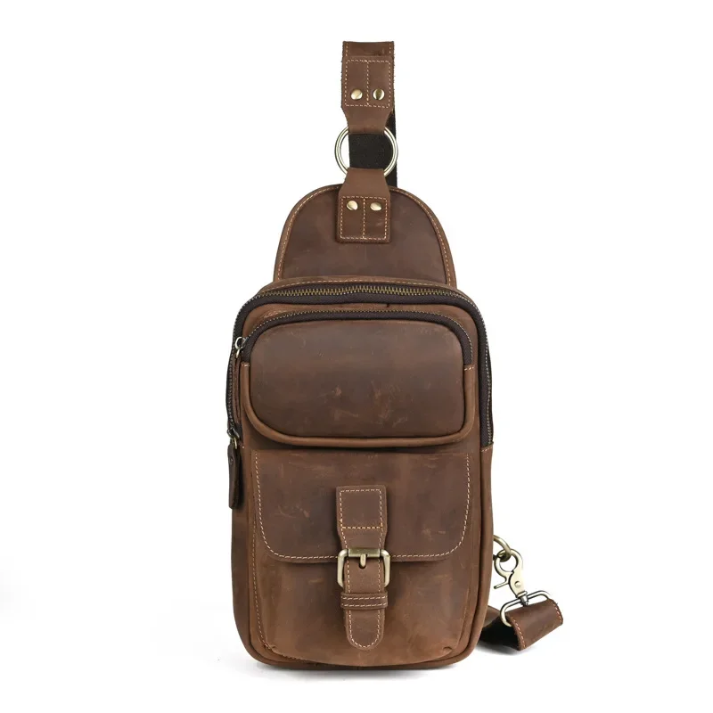 Рисунок 6 - Мужская нагрудная сумка из натуральной кожи