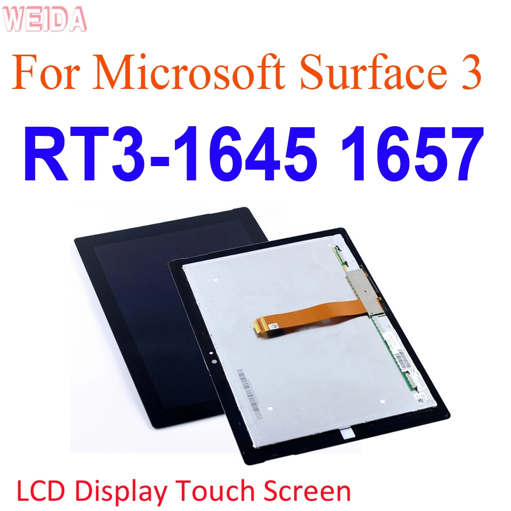 

AAA+ 10.8" LCD For Microsoft Surface 3 LCD RT3 RT 1645 1657 LCD Display Touch Screen Digitizer Assembly for Surface RT3 LCD