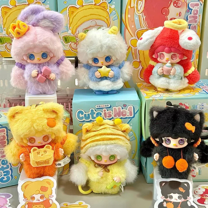Фото Слепая коробка Yooki: Серия Yooki Cute Is No.1 – Плюшевая кукла-сюрприз, аниме-фигурка, подвеска для сумки, брелок, украшение, подарок, игрушка №3