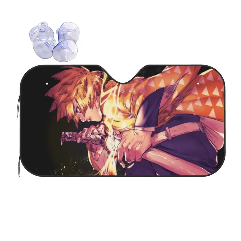 

Призрачный рассекающий аниме автомобильный солнцезащитный козырек мультяшный анимационный автомобиль защита от УФ-лучей автозапчасти Де...