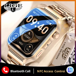 LIGE 2022 New Smartwatch HD Screen Always On Display Bluetooth Call Smart Watch Men IP68 Waterproof  in USA (United States)