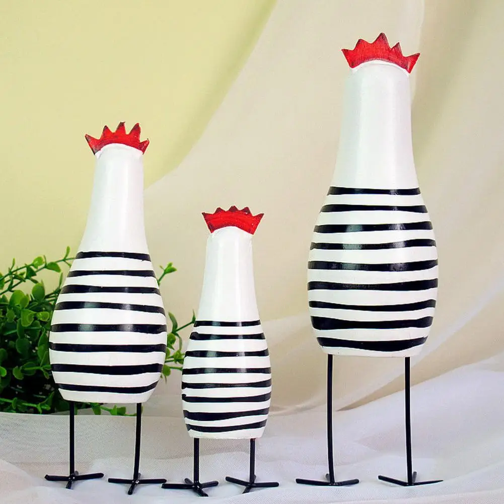 

Современная декоративная деревянная статуя цыпленка без заусенцев для гостиной