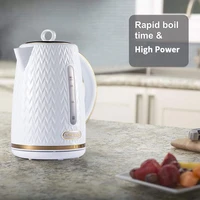 electric kettle 1 7l stainless steel interior water boiler coffee pot tea kettle auto shut off and boil dry protection