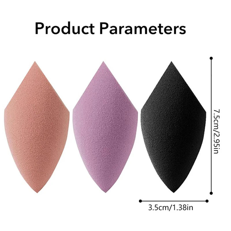1PC Beauty Egg Makeup Puff Microfiber Velvet Sponge Makeup Blender Sponge Powder Egg Shaped Foundation Concealer Cream Cosmetic