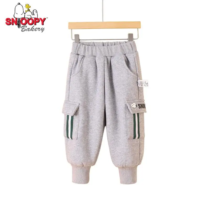 

Зимние модели Snoopy, Детские повседневные спортивные штаны, мягкие теплые спортивные штаны, Мультяшные детские штаны для мальчиков и девочек,...