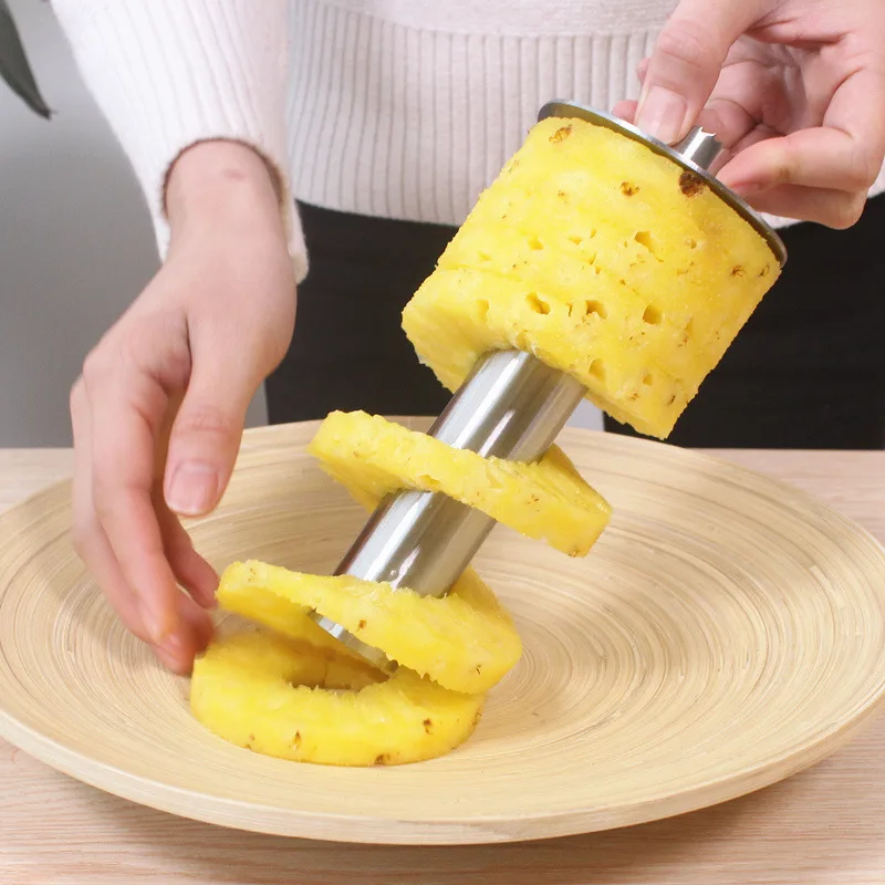 

430 Stainless Steel Pineapple Slicer Fruit Peeler Core Puller Pineapple Cutter Pineapple Spiral Cutter Simple Kitchen Tools