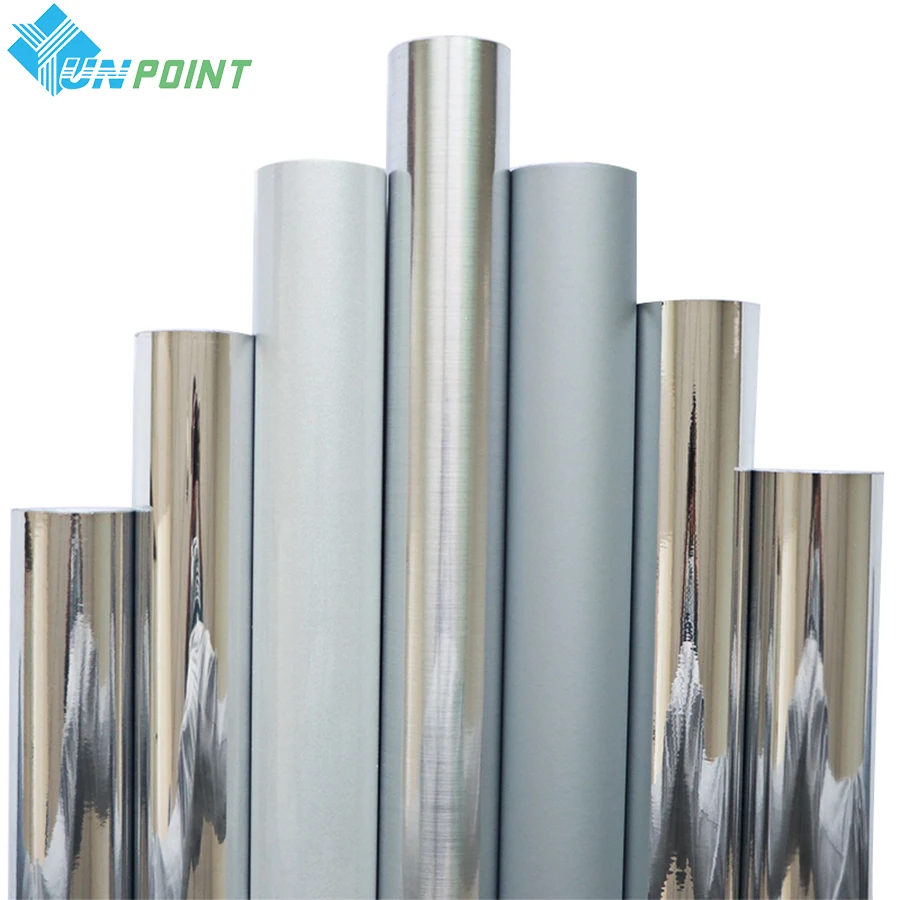 

Самоклеящиеся зеркальные обои из нержавеющей стали