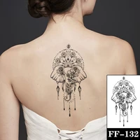 waterproof temporary tattoo sticker elephant eye flower flash tattoos pendant totem body art arm water transfer fake tatoo women