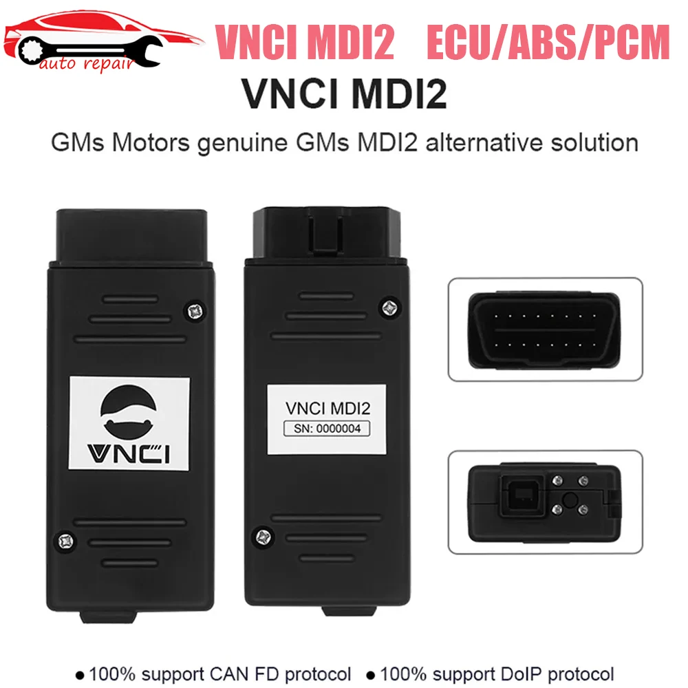 

2023 Новый диагностический интерфейс VNCI MDI2 для G-Ms Поддержка CAN FD/ DoIP совместимый с TLC, GDS2, DPS,Tech2win офлайн-программное обеспечение