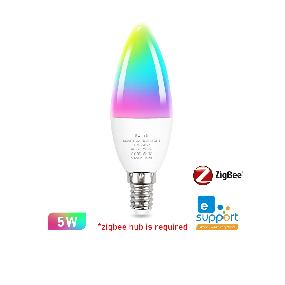 

Умная RGBW LED-лампа Tuya 5Вт для Ewelink