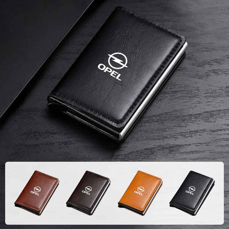 Мужской бумажник с идентификацией по удостоверению личности компактный RFID