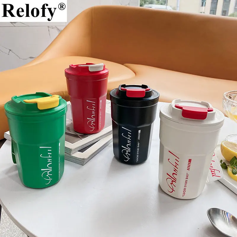 

400ml 316Stainless Steel with Lid Thermos Office Business Coffee Tumbler Outdoor Protable Sport Water Mug Tea Juice Drinkware