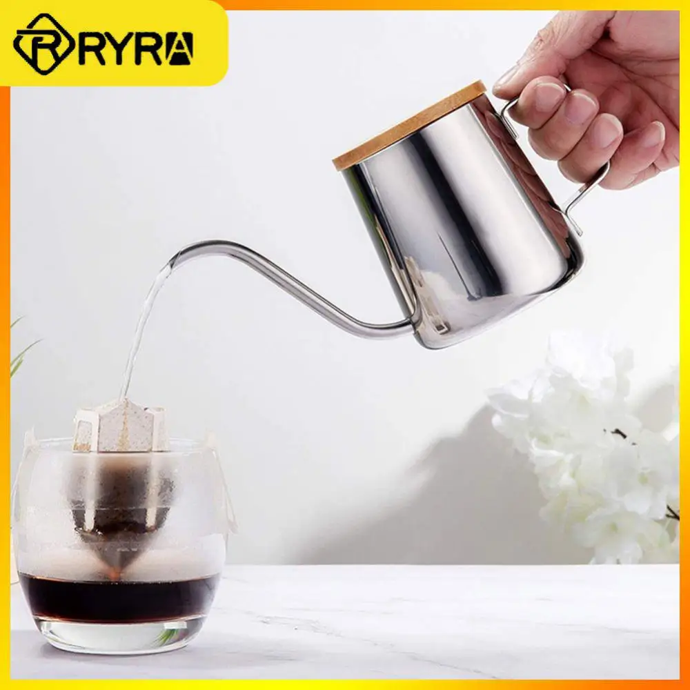 350ml Coffee Pot Stainless Steel Long Narrow Spout Goose Neck Kettle Hand Drip Kettle Pour Over Coffee Tea Pot Kitchen Accessory