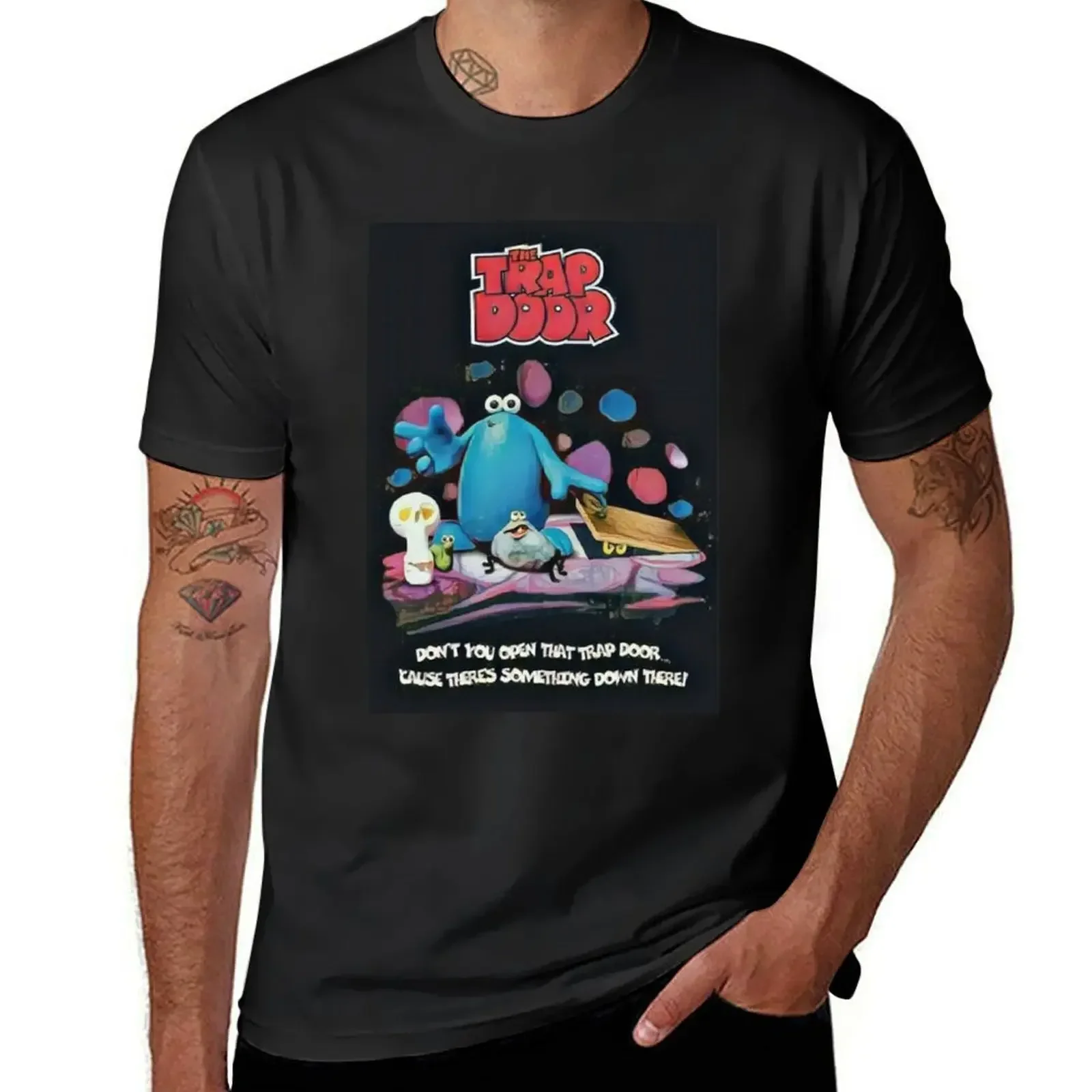 The Trap Door (OH GLOBBITS) OG DESIGN classic cartoon berk boney drut 80s stop motion T-Shirt funnys men workout shirt