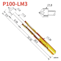 100 pcsbox p100 lm3 crown head 1 8mm spring test probe pogo pin for circuit board inspection tool