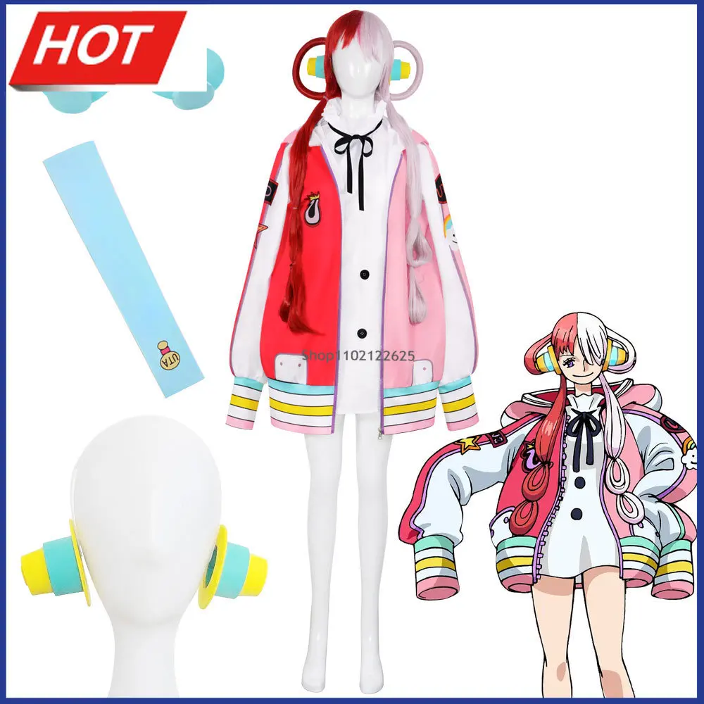 

Аниме цельный фильм красная Ута косплей костюм комплект пальто Топ аксессуары Костюм Хэллоуин реквизит