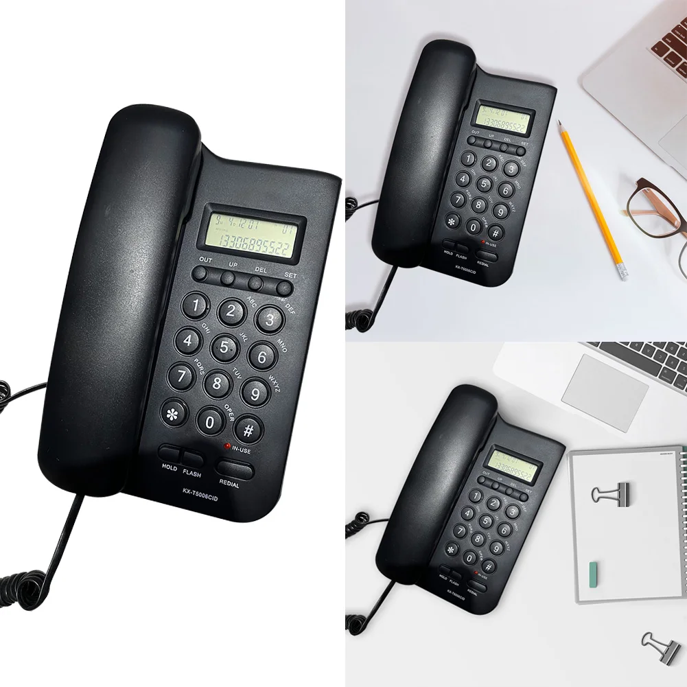 kx t5006cid loud sound with speaker caller id home office lcd display hotel wall mounted fsk dtmf landline corded telephone free global shipping