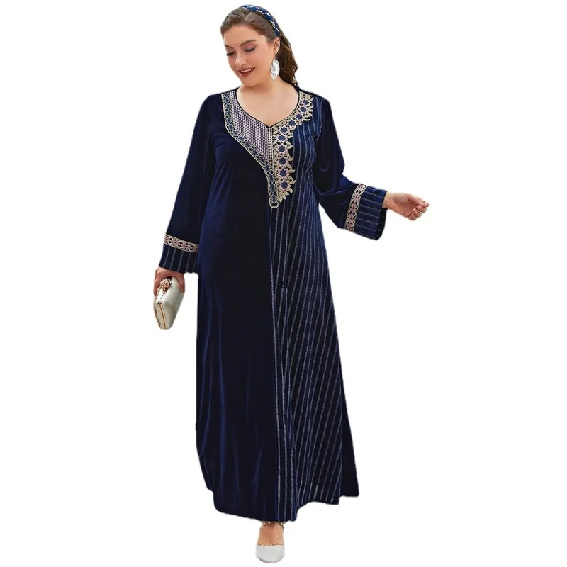 

Платье женское вечернее с V-образным вырезом и цветочным принтом