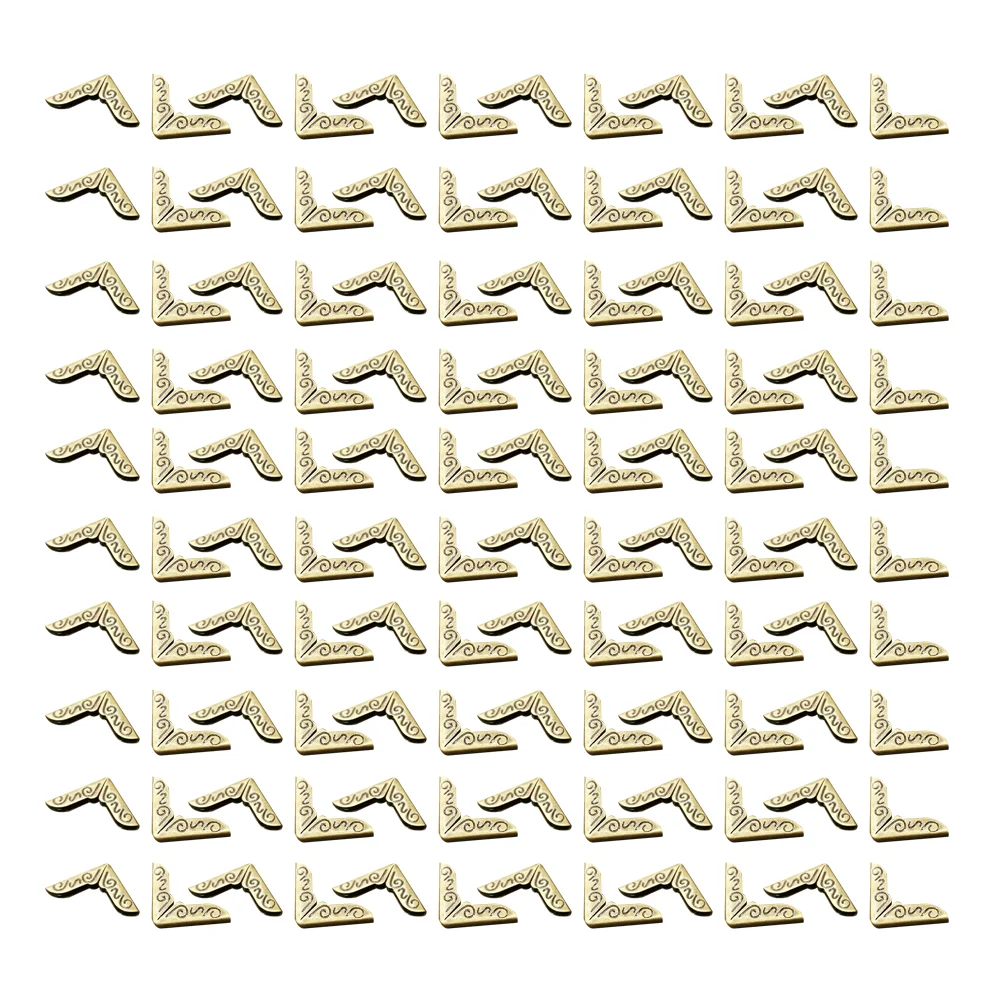 

150 PCS Metal Decor Diary Corner Protector Scrapebooking Corner Protector Bronze Album Corner Book Corner Protectors
