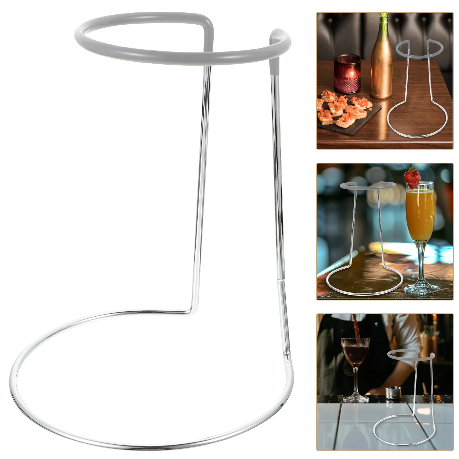 

Decanter Rack Stand Holder Dryingbottle Dryer Bracket Iron Drain Storage Cup Glassware Desktop Stemware Shelfcoated Aerator