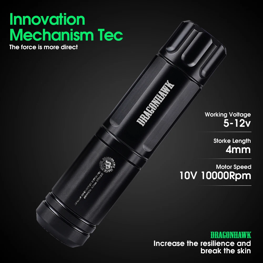 Ротационная тату-машинка Dragonhawk набор ручек для перманентного макияжа с мини