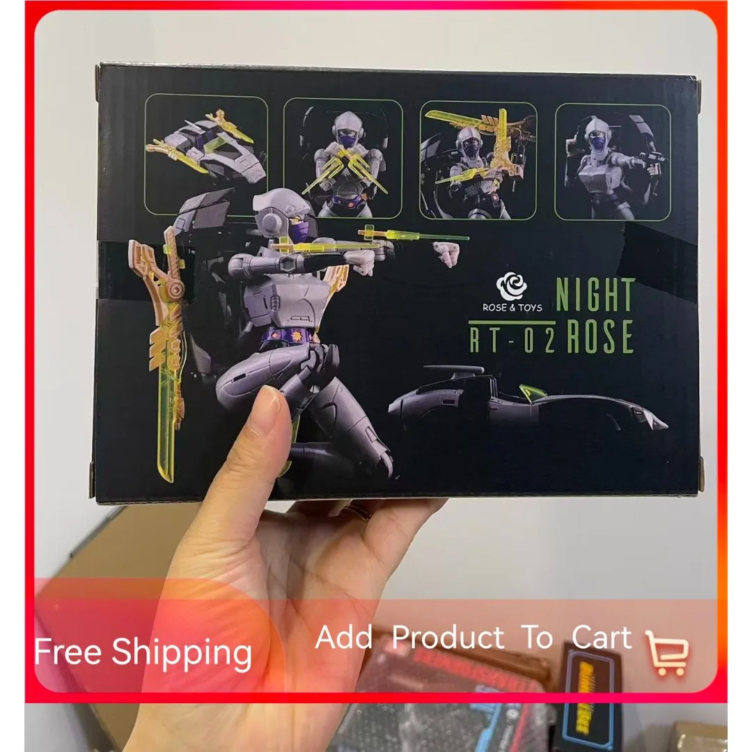 Фото В наличии: Трансформируемая игрушка Nightbird RT-02 Arcee, женская фигурка ниндзя Night Rose KO MP55, модель робота-трансформера, подарок для мальчика №1