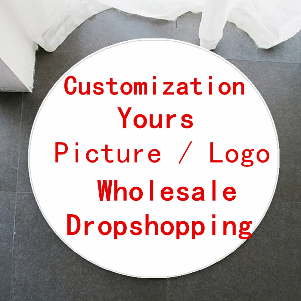 

Круглый ковер на заказ, дизайнерские коврики с принтом на заказ для гостиной, домашний декор, ковер, нескользящий мягкий удобный напольный к...