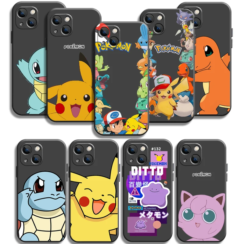 

Pikachu Pokemon Phone Cases For iPhone 11 11 Pro 11 Pro Max 12 12 Pro 12 Pro Max 12 Mini 13 Pro 13 Pro Max Funda Carcasa