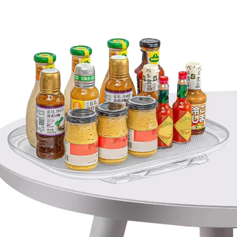

Cabinet Turntable Organizer Pantry Turntable 360 Spinning Spice Rack Makeup Organizers Spice Storage Turntable Organizer For