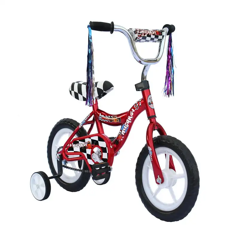 

12 In. Boy's or Girl's BMX Bicycle S-Type Frame EVA Tire Brake Bike 's Bike - Red