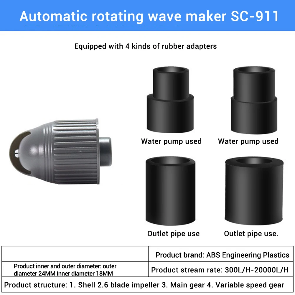 Насос погружной для аквариума автоматический поворот на 360 градусов 1 шт.