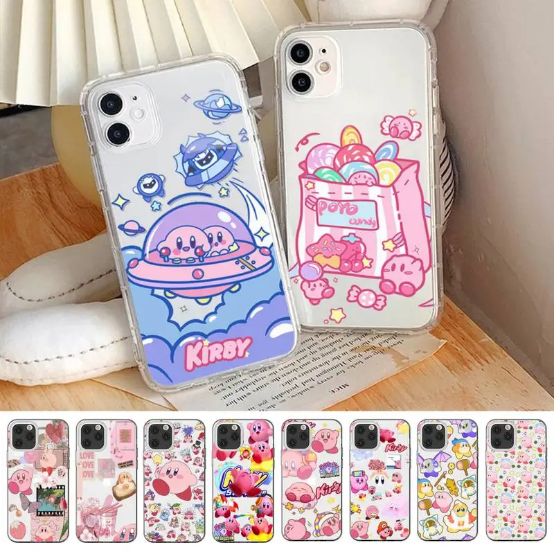 

Cartoon Cute K-Kirbys Phone Case for iPhone 11 12 13 14 mini pro XS MAX 8 7 6 6S Plus X 5S SE 2020 XR clear case