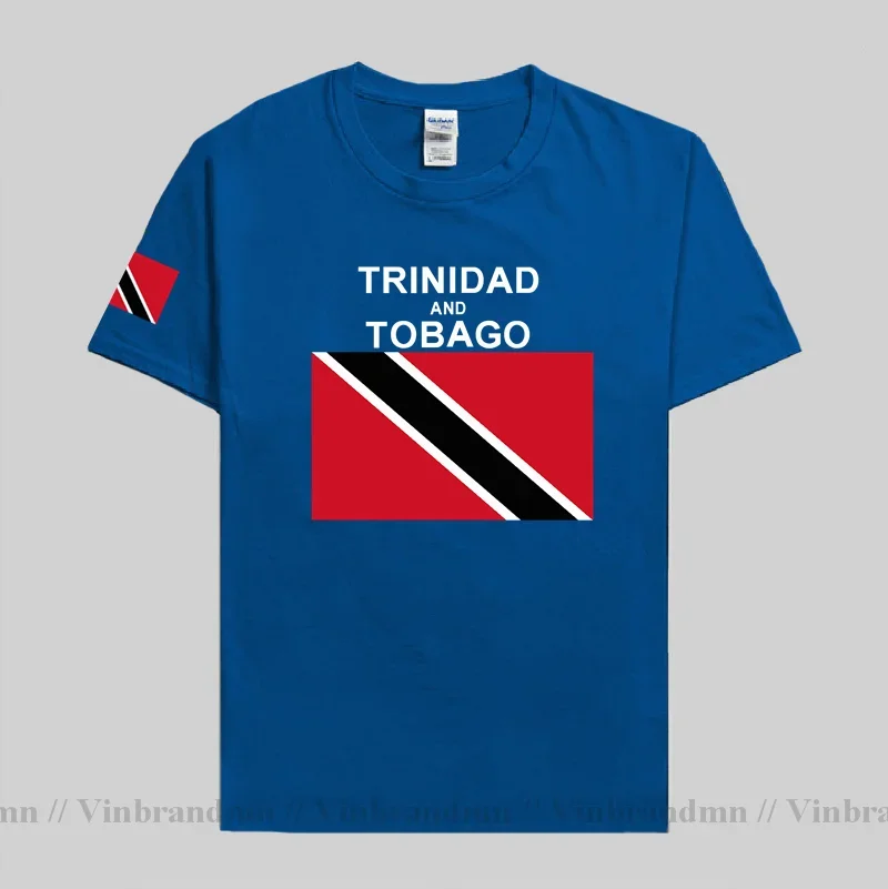 Фото Мужская футболка Trinidad and Tobago, модные трикотажные изделия, футболки из чистого хлопка, одежда TTO Trinidadian Trini Trinbagonian №4