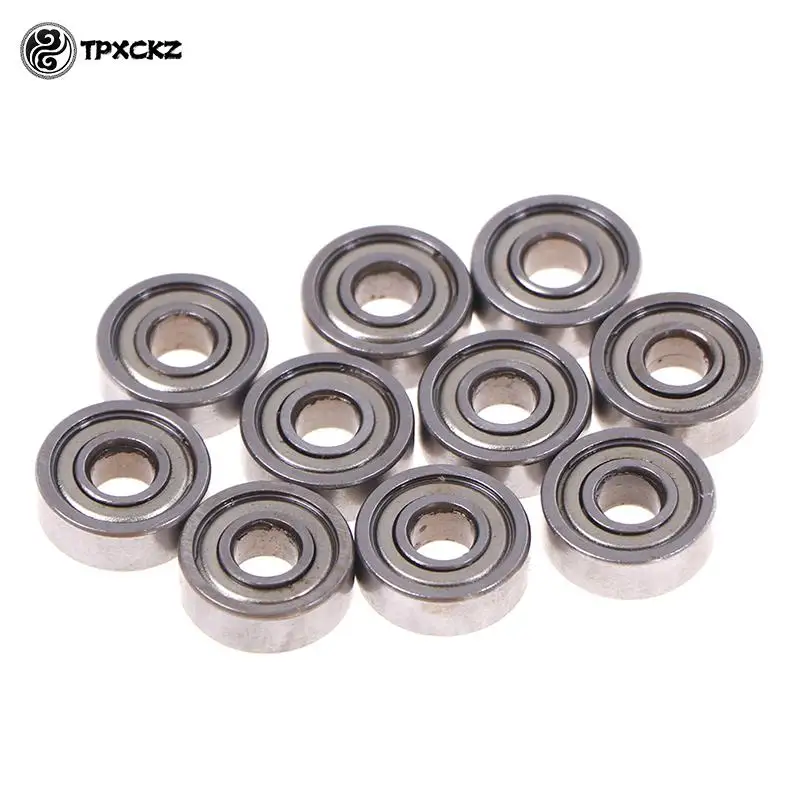 

10 шт./компл. сферические шарики с глубоким желобом из углеродистой стали, миниатюрные подшипники 605ZZ, низкоскоростной подшипник