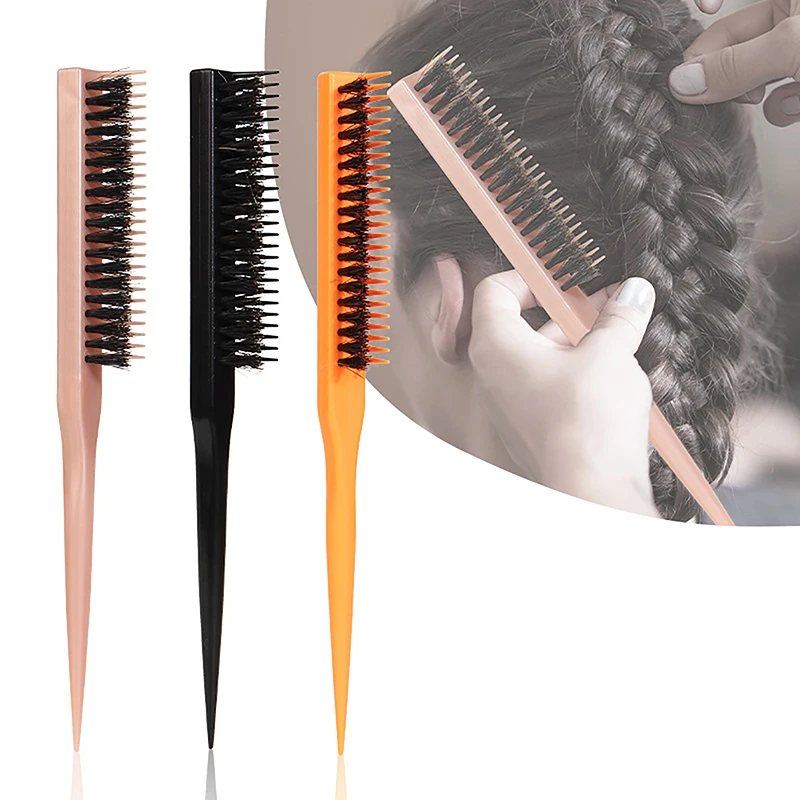 

1 Pcs Professional Hair Brushes Comb Teasing Backcombing Hair Brush Slimline Styling Tools