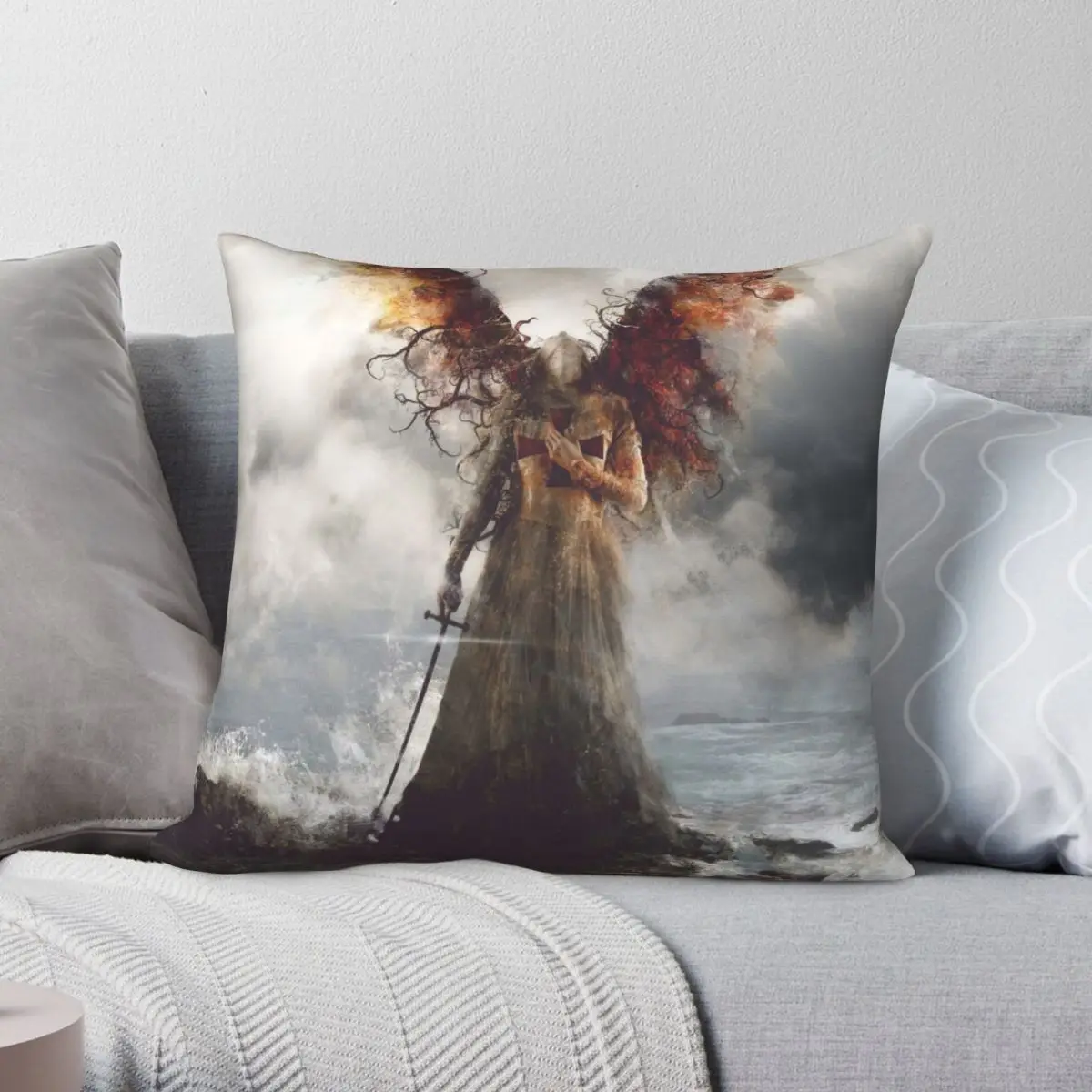 Of Valkyries And Wyrd Square Pillowcase Polyester Linen Velvet Creative Zip Decor Bed Cushion Cover