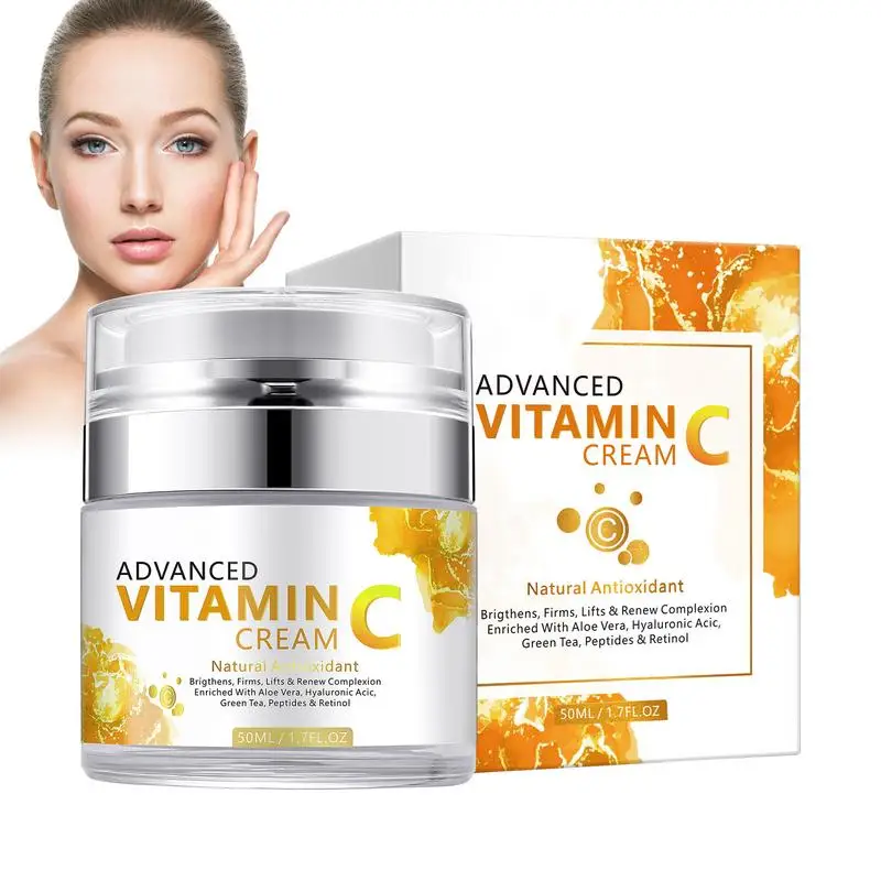 

Vitamin C Face Cream Not Sticky Cream Brighten Skin Color For Combination Dry And Sensitive Skin Korean Skincare for girls