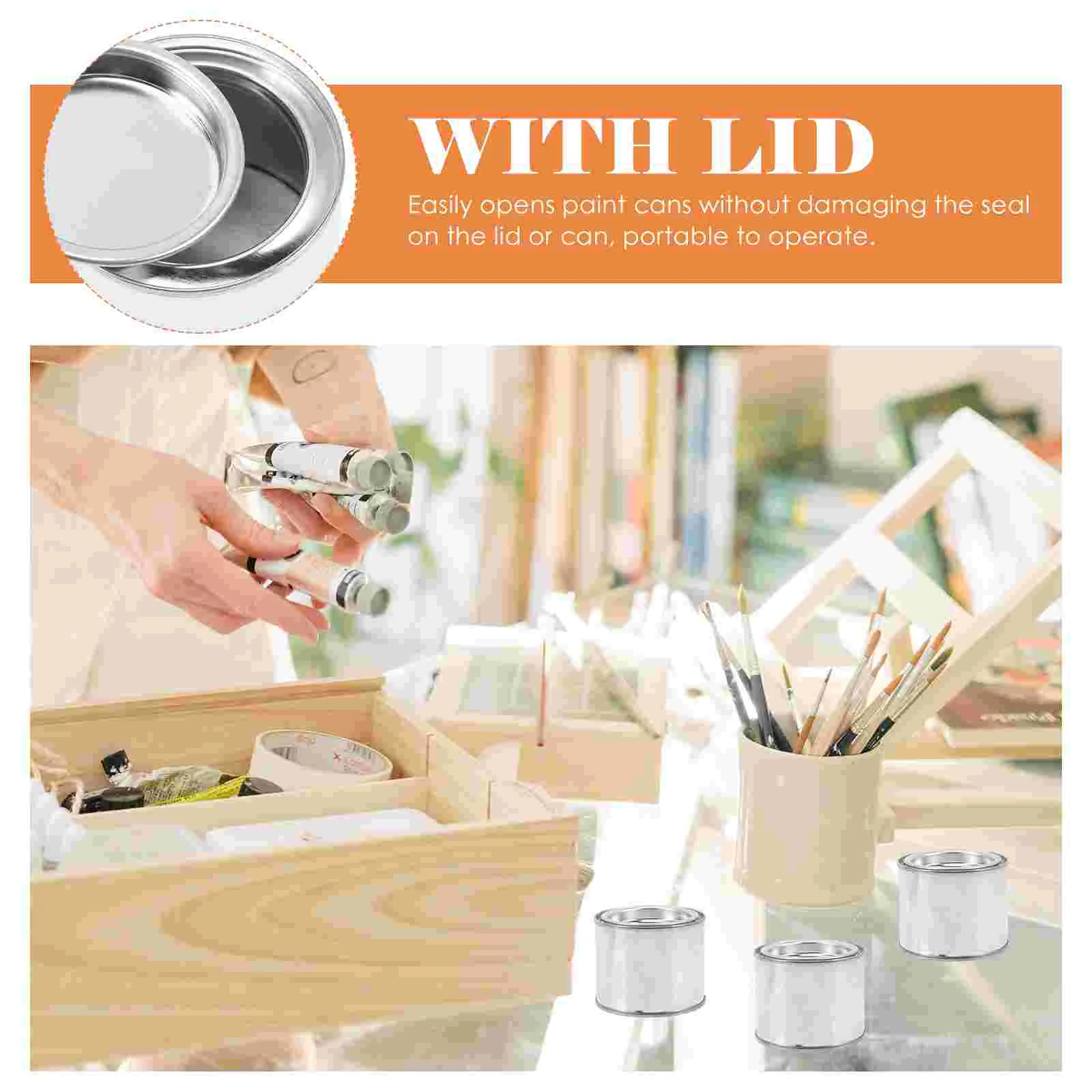 10 шт. круглая банка с ручкой контейнер для масляной краски Painirong ведро хранения