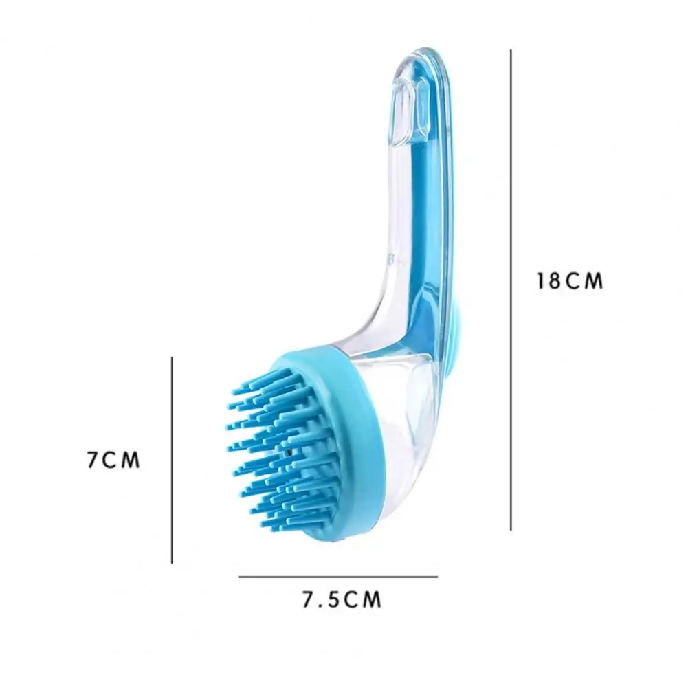 Щетка для ванны с контейнером мыла шампунем щетка ухода за домашними животными