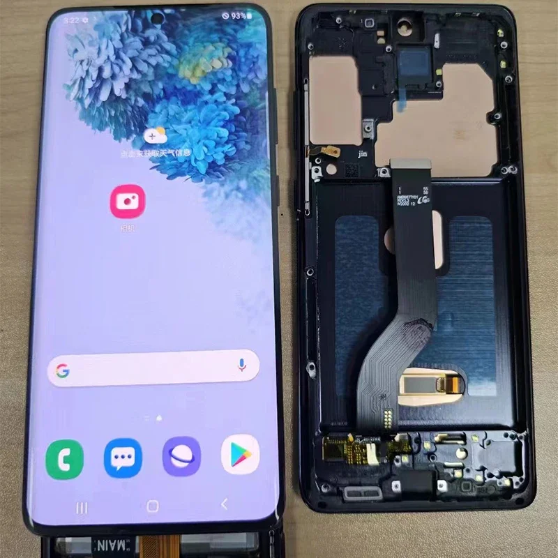 AMOLED 6 7-дюймовый ЖК-дисплей для Samsung S20 Plus G985F/DS G986B сенсорный с рамкой + 5G