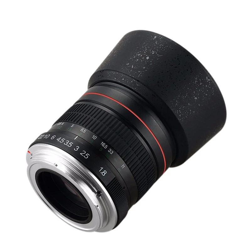 

Объектив для камеры 85 мм F1.8 SLR с фиксированным фокусом, объектив с большой диафрагмой, полнокадровый портретный объектив для объектива камеры Canon