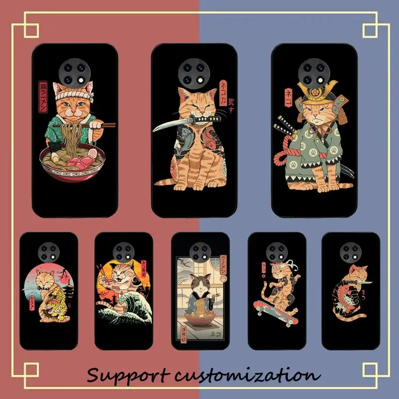 

Neko Ramen Japan Cat Anime Phone Case For Xiaomi Redmi Note 8A 7 5 Note8pro 8T 9Pro TPU Coque for note 6pro Funda Capa