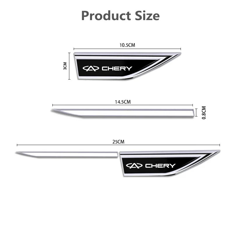 Наклейка-эмблема на крыло автомобиля, защитная наклейка на кузов для Chery Omoda C5, Tiggo 4 Pro, Tiggo 7, Jaecoo J7, J8, внешний декор. (art.: 3920dce4e6fff) - 3920dce4e6fff