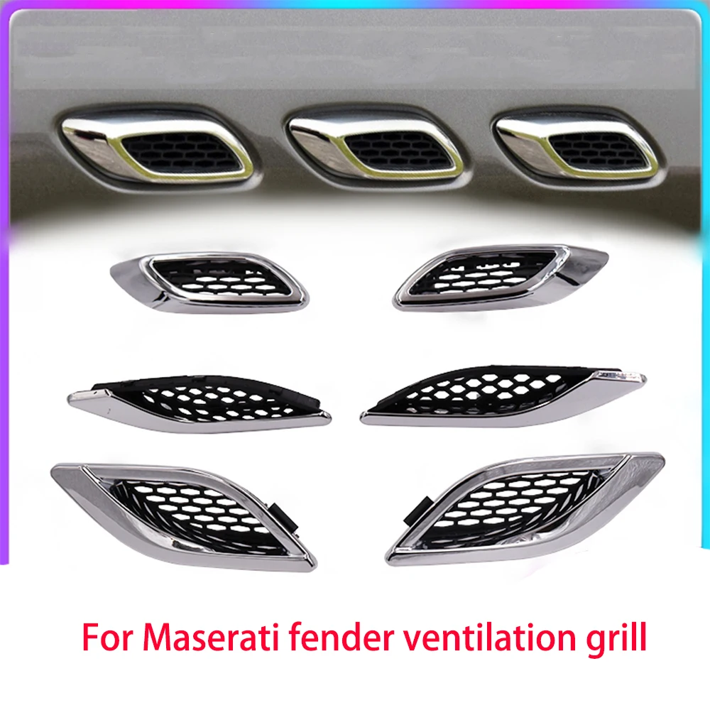 

For Maserati Ghibli Levante Quattroporte GT Car Front Side Grille Air Intake Fender Vents Grill 670029939 670065951 670013529