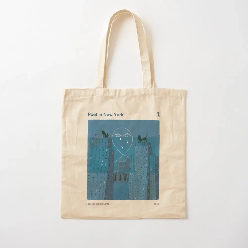 Фото Поэт в Нью-Йорке, Federicoفن Lorca - Poetry Bookish Gifts Tote Bag Женские сумки тканевая сумка женская большая сумка №1