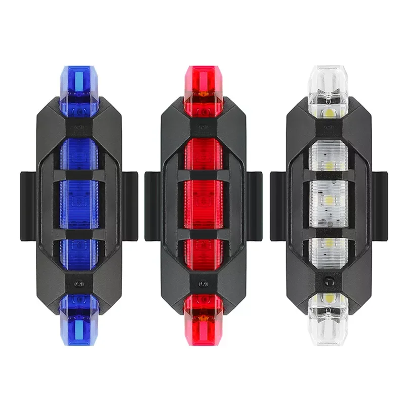 

Lights USB Rechargeable Mountain Bike LED Taillight Outdoor Safety Warning Cycling Lamp Bicycle Accessories
