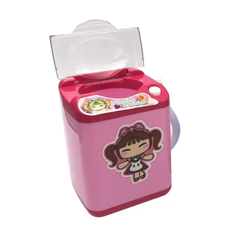 

Mini Makeup Brush Cleaning Electric Washing Machine Toys Pretend Play Kids Gifts Self-enhancement in Entertainment Novelty toys