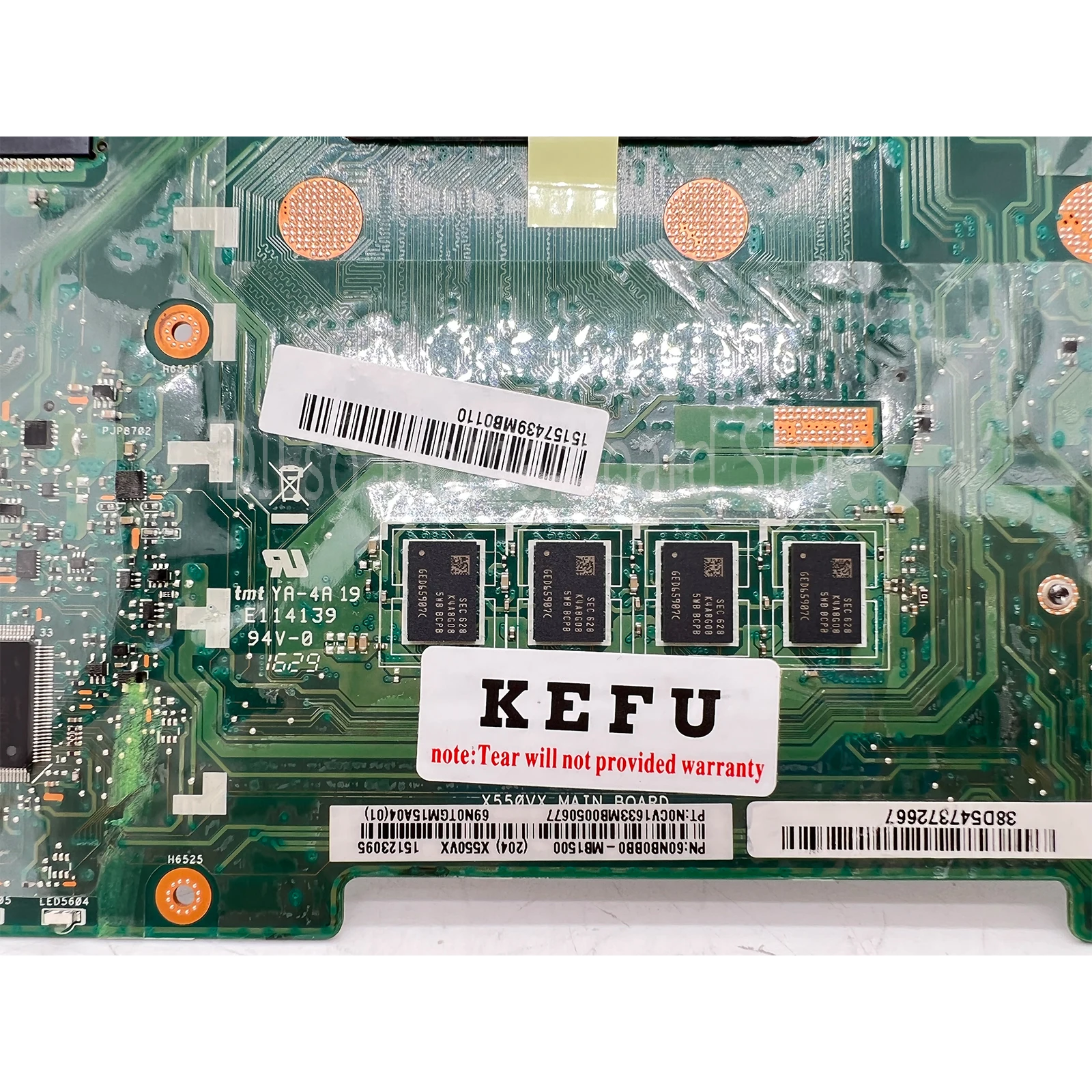 Материнская плата KEFU Placa X550VX X550VXK с I7-7700HQ GTX950M 8GB-RAM для ASUS A550V W50V X550V X550VQ FH5900V