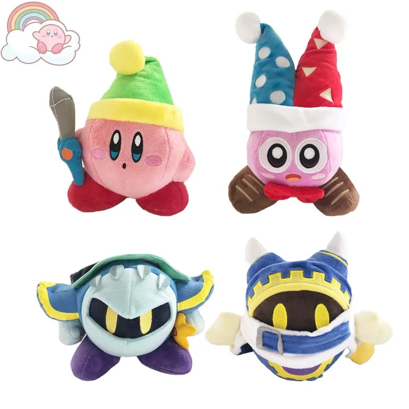 

Kirby Plush Toys Kawaii Cartoon Anime Star Kirby Meta Knight Soft Stuffed Doll Cute Marx Sword Kirby Plush Doll Children's Gifts