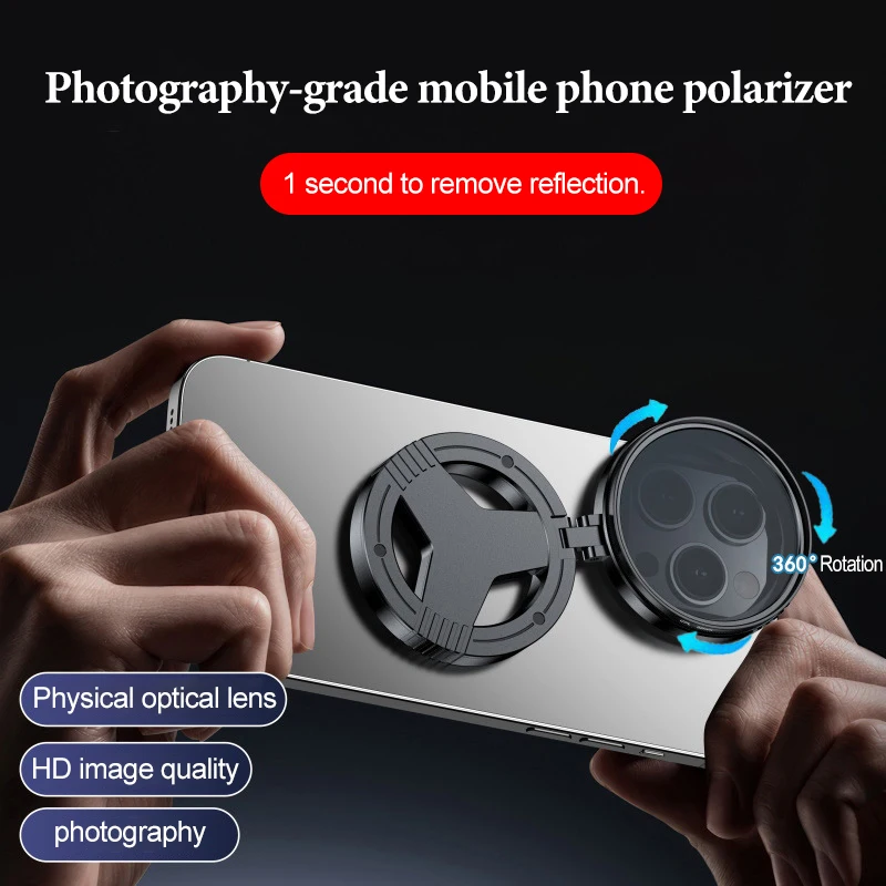 Фото 52-мм переменный nd cpl iphone 15 pro фильтр nd фильтр переменный смартфон сотовый поляризатор фильтр телефон камера телефон для Samsung №3